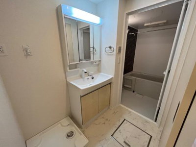 【洗面所】 | キャンプ堰 | 洗髪洗面化粧台