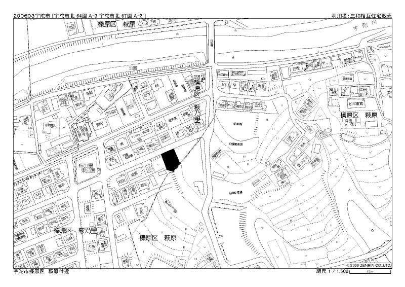 セジュール萩乃里の地図