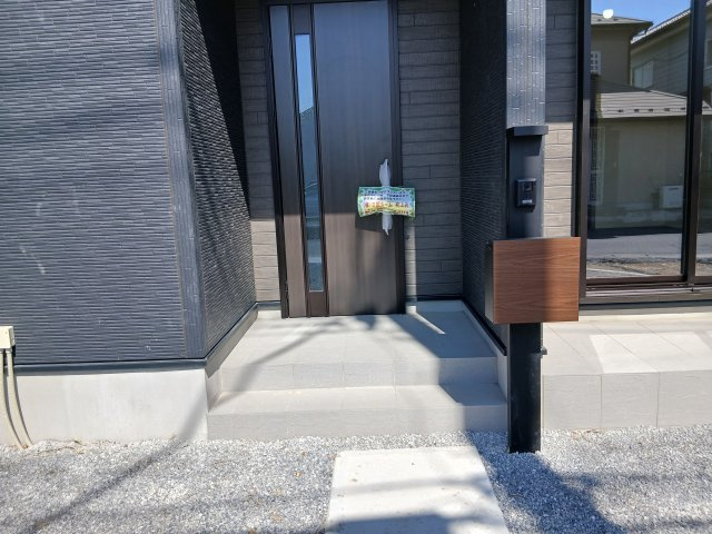 行田市矢場　の玄関|２号棟現地外玄関（2026年03月17日）撮影