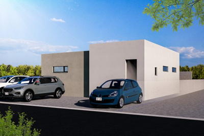 【外観パース】 | 中城南上原Ⅱ（全3棟）RC造新築平屋2・3号棟 | 3号棟　外観パースです