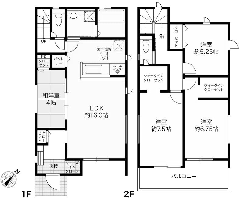 吾川郡いの町枝川-1棟1- 新築戸建ての外観パース|外観パースです