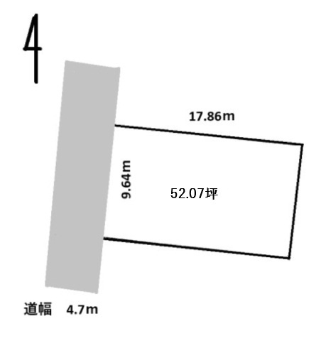 坂井市丸岡町八ツ口　土地の土地図