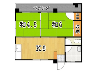 【間取り】 | コーポラス城間