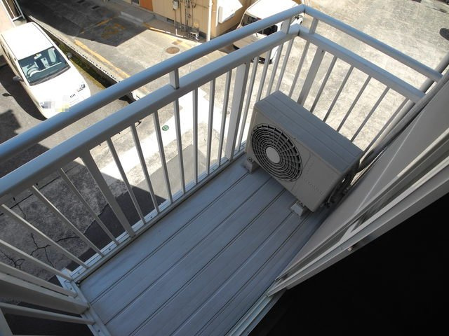 リバーコートCのバルコニー