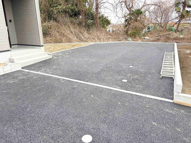 結城市結城第43　新築戸建て　6号棟の駐車場|カースペースは1台お停めいただけます♪
