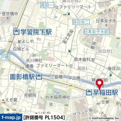 【地図】 | ロアール早稲田大学前