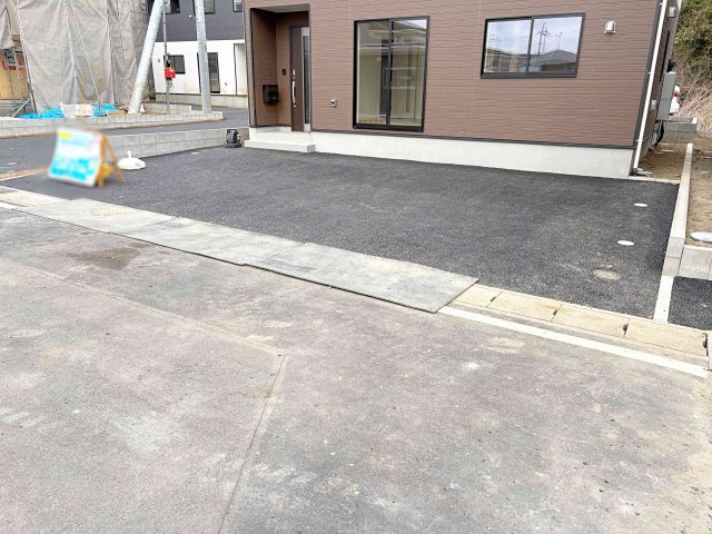 結城市結城第43　新築戸建て　7号棟の駐車場|カースペースは1台お停めいただけます♪