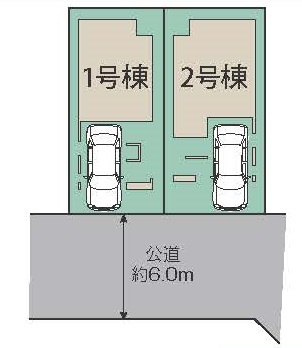 川口市差間３丁目　新築戸建て１号棟の区画図