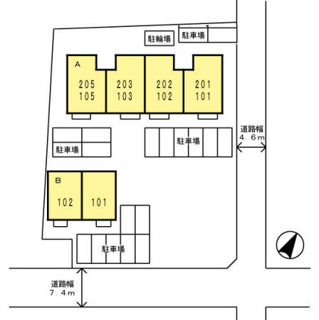 ミレニアム2000 B棟の区画図