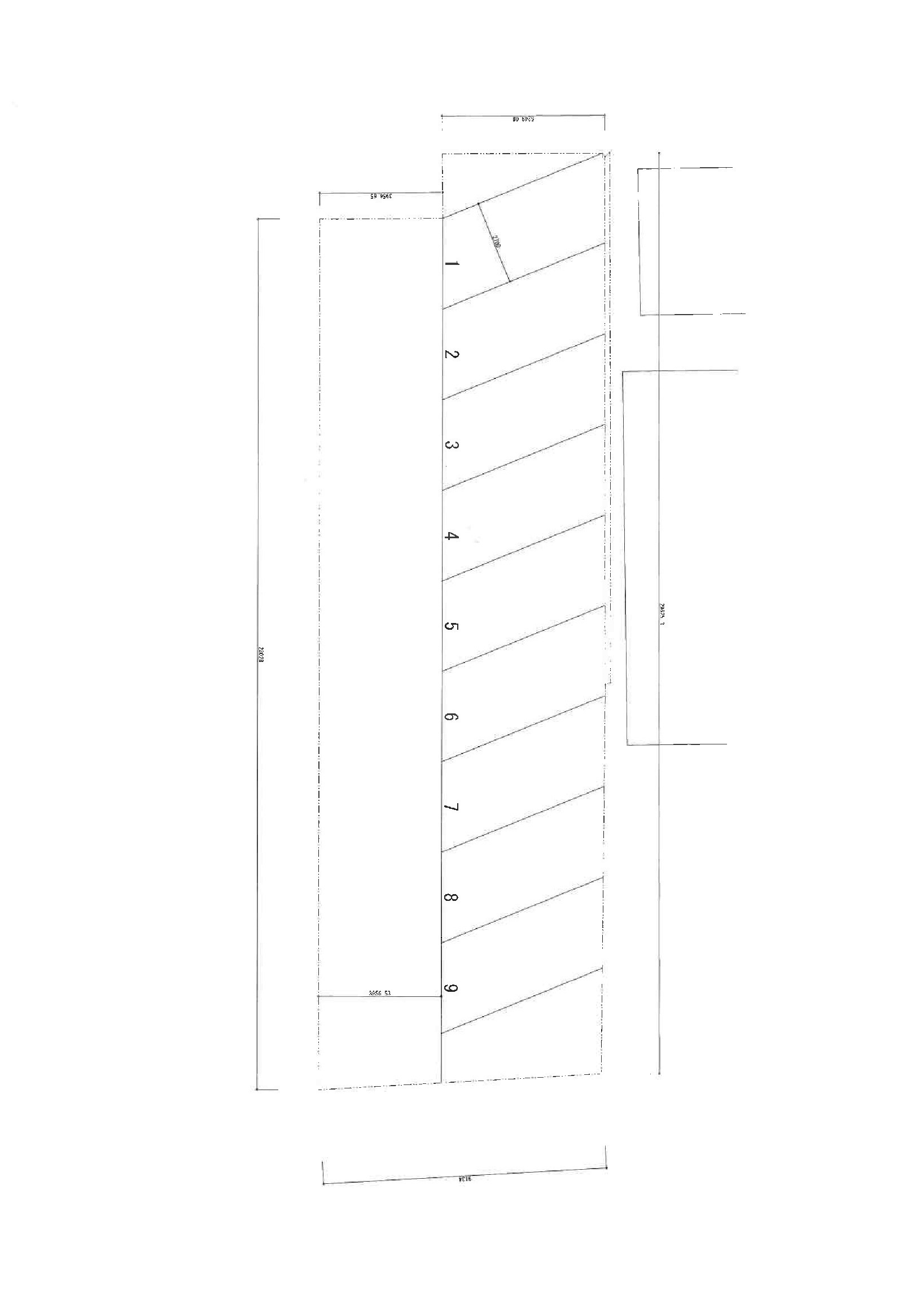 金古曽村上駐車場の区画図