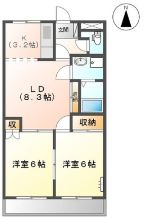 ハイメゾンあをいの間取り