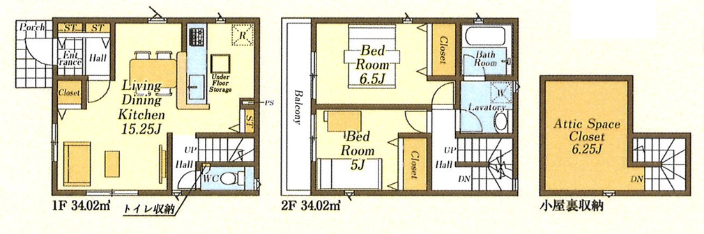 CRADLE GARDEN 所沢市小手指南第37　全２棟の間取り