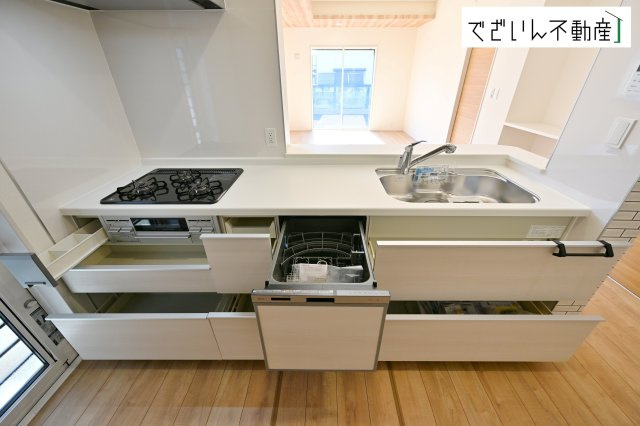 【キッチン】 | blooming garden行田市富士見町2丁目2期　【平屋】新築住宅 | ≪1号棟≫
現地(2026年1月撮影)