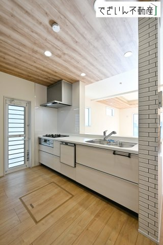 【キッチン】 | blooming garden行田市富士見町2丁目2期　【平屋】新築住宅 | ≪1号棟≫
現地(2026年1月撮影)