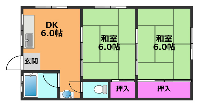 【間取り】 | 清雄ハイツ