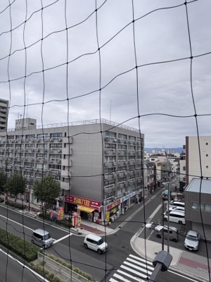 【展望】 | ドムール長居南館  | 鳩避けが付いているので、糞や羽でバルコニーが汚れる心配がありません！