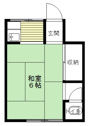 【間取り】 | 14㎡1K【東栄荘】