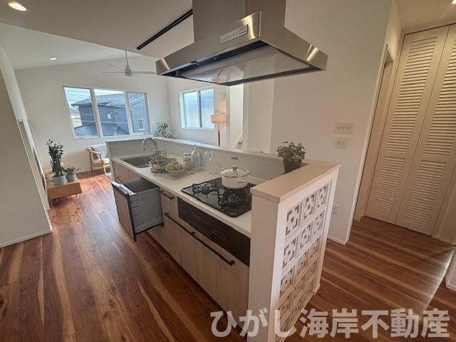 藤沢市本鵠沼５丁目　新築戸建　全６棟のキッチン|食洗器付きシステムキッチン