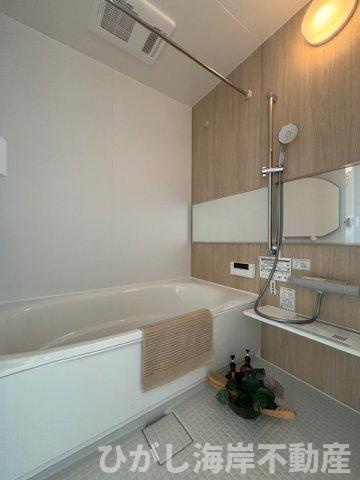 藤沢市本鵠沼５丁目　新築戸建　全６棟の浴室|1坪タイプ　ユニットバス