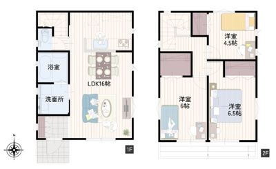 【参考プラン】 | 沖縄市泡瀬（全3区画） | ※1号地参考プラン♪