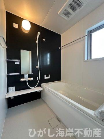 茅ヶ崎市円蔵　新築戸建　全2棟の浴室|一坪タイプのユニットバス