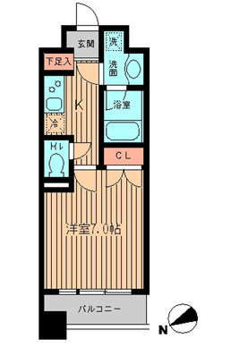 ＫＤＸレジデンス神楽坂の間取り