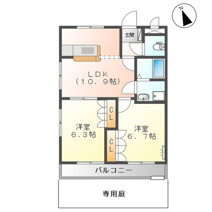 エスペランサ２１Ⅱの間取り