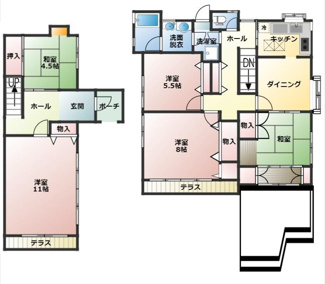 【間取り】 | 西宮市　甲陽園西山町　中古戸建