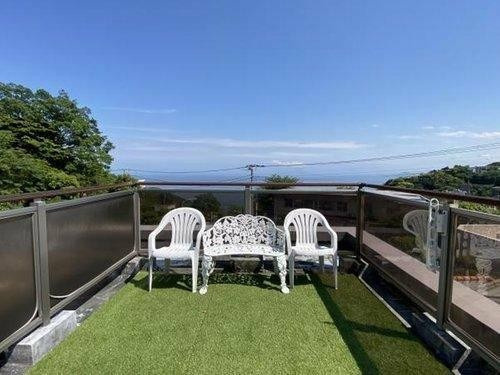 サンヴェール熱海伊豆山のバルコニー