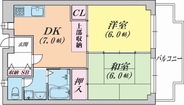 近畿荘の間取り