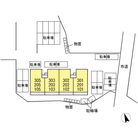 パレットスクエアの区画図