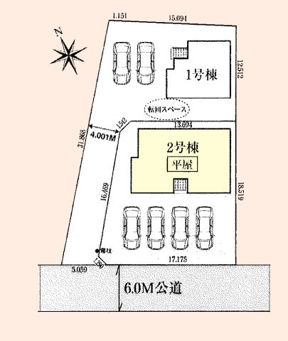 【区画図】 | 羽生市加羽ケ崎　新築一戸建　全2棟　2号棟