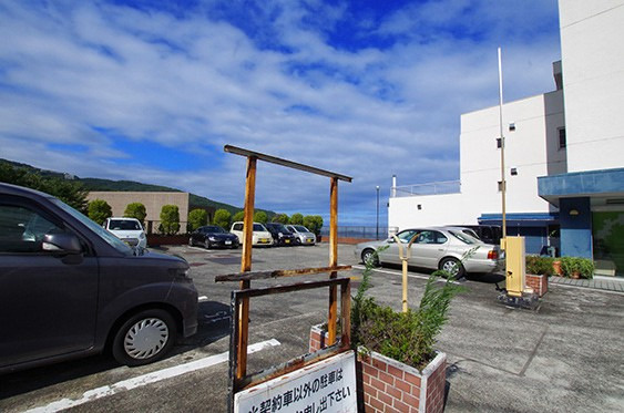 伊豆山ベルエアの駐輪場