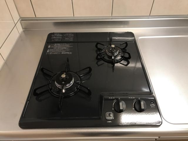 グランシャインのキッチン|2口ガスコンロ