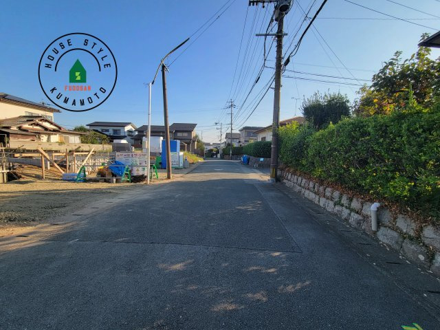 熊本市北区池田3丁目第1₋2棟（1号棟）の前面道路含む現地写真|前面道路です。