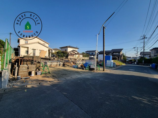 熊本市北区池田3丁目第1₋2棟（1号棟）の前面道路含む現地写真|見学の時間などお気軽にお問い合わせ下さい。
