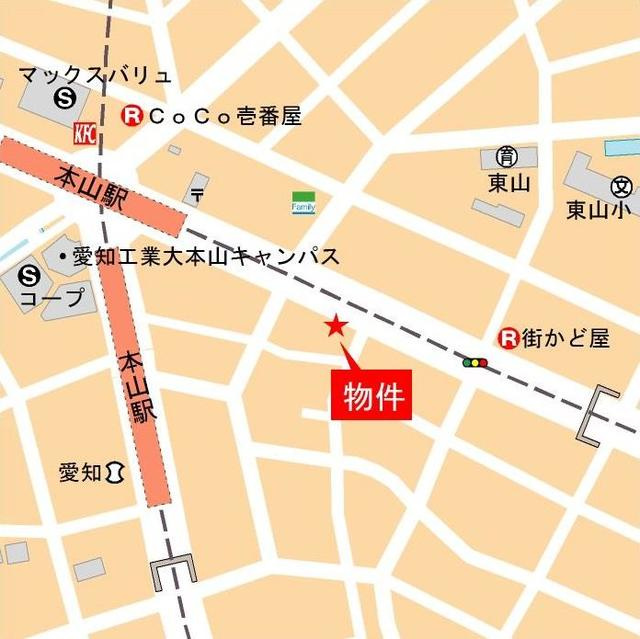 ジオステージ本山の地図