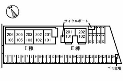 【区画図】 | ハイツ安倍21I棟