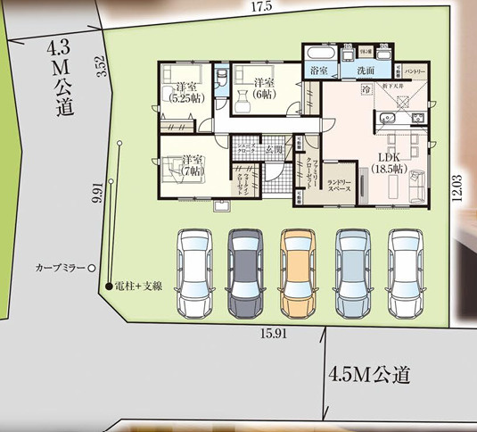 【区画図】 | 高崎市八幡町　平屋新築