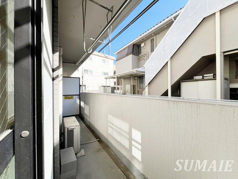 アネックスサクラのバルコニー