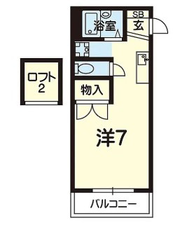 熊本市中央区　一棟マンションの間取り