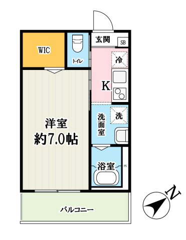 （仮称）キャメル柏の葉キャンパス7Aの間取り