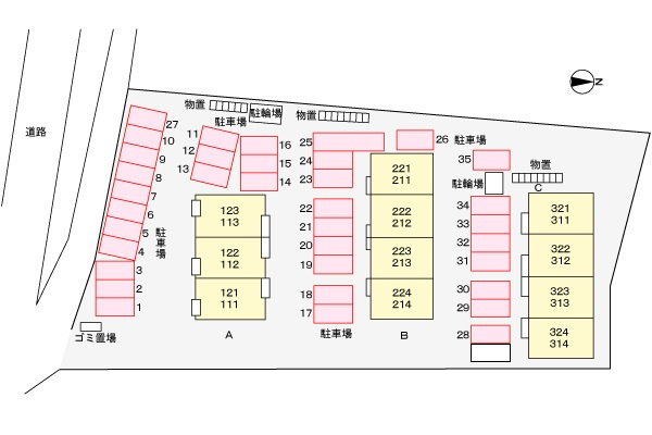 リバティーベルＢの駐車場|駐車場