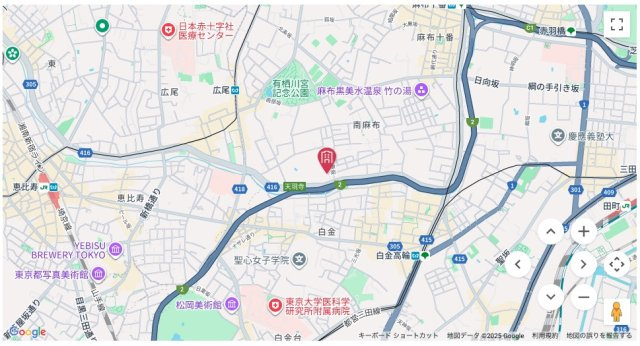 【地図】 | ★仲介手数料無料★ インペリアル南麻布コート&サテライトCOURT棟（オーナーチェンジ物件）