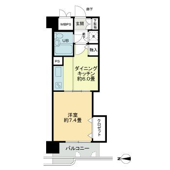 ライオンズマンション福島野田町の間取り