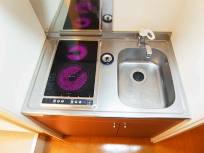 【キッチン】 | レオパレス羽鳥弐番館 | 仕様、設備は現況と異なる場合があります。