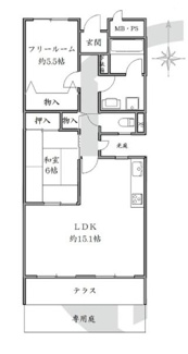 【間取り】 | グラン・ドムール智恵光院