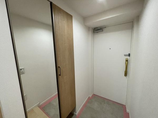 グランシティユーロパレス武蔵中原の玄関|玄関回りも綺麗にまとまっています