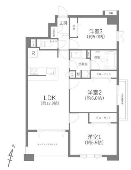 【間取り】 | グランシティユーロパレス武蔵中原