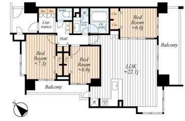 【間取り】 | ブラウトリエ | 販売価格：9490万円　間取り3LDK　空室
